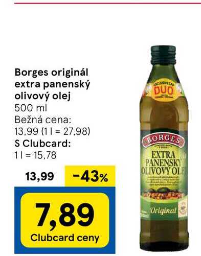 Borges originál extra panenský olivový olej 500 ml 