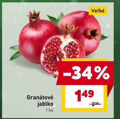 Veľké Granátové jablko 1ks 