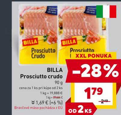 BILLA Prosciutto crudo 90 g 