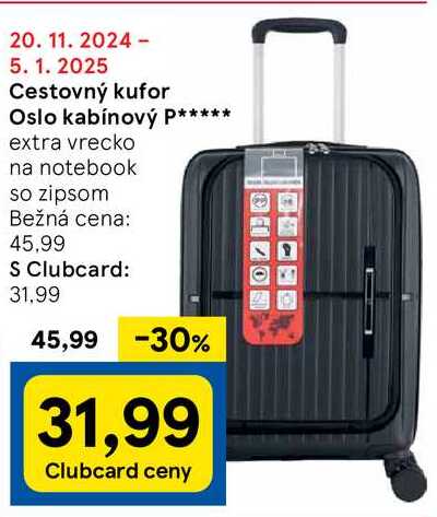 Cestovný kufor Oslo kabínový P