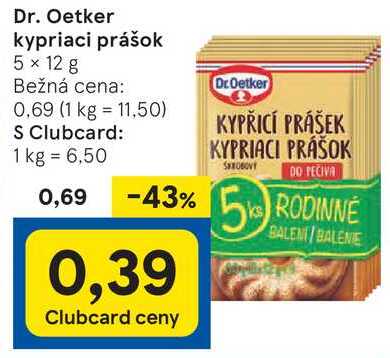 Dr. Oetker kypriaci prášok, 5x 12 g 