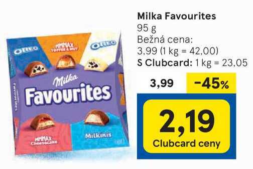 Milka Favourites, 95 g