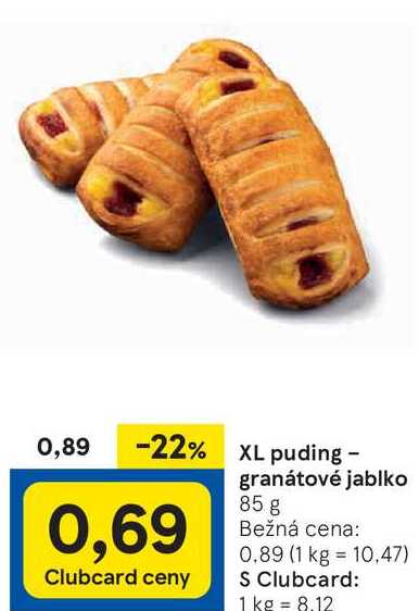 XL puding - granátové jablko, 85 g 