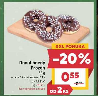 Donut hnedý Frozen 56 g