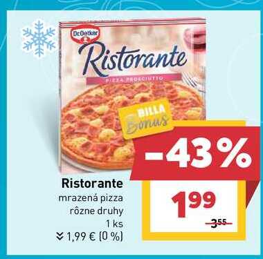 Dr. Oetker Ristorante mrazená pizza rôzne druhy 1 ks