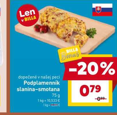 Podplamenník slanina-smotana 75g