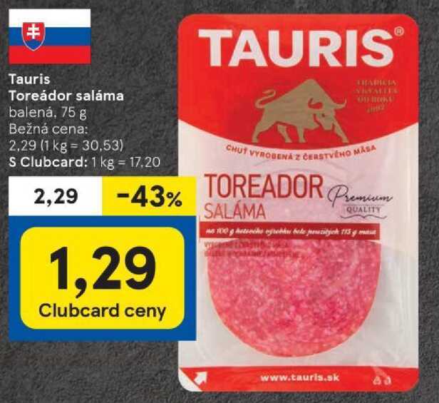 Tauris Toreádor saláma, 75 g