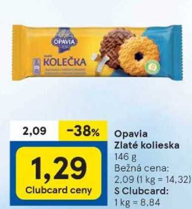 Opavia Zlaté kolieska, 146 g