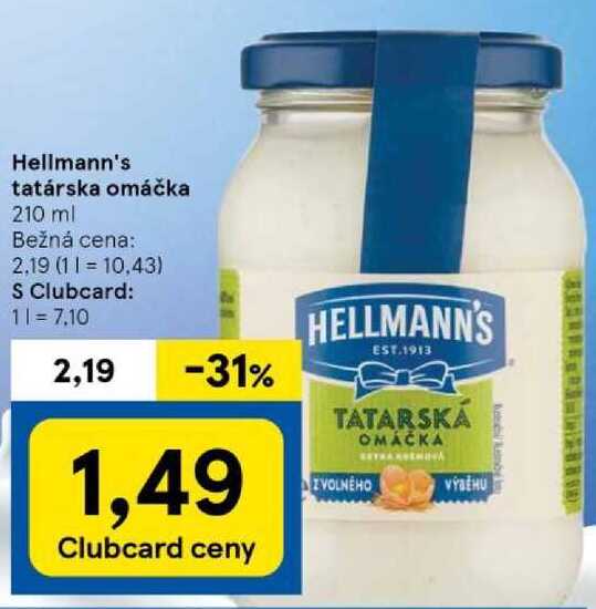 Hellmann's tatárska omáčka, 210 ml 