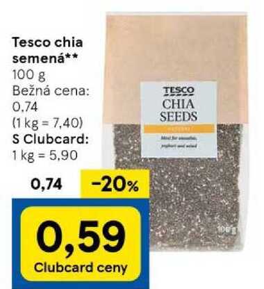 Tesco chia semená, 100 g