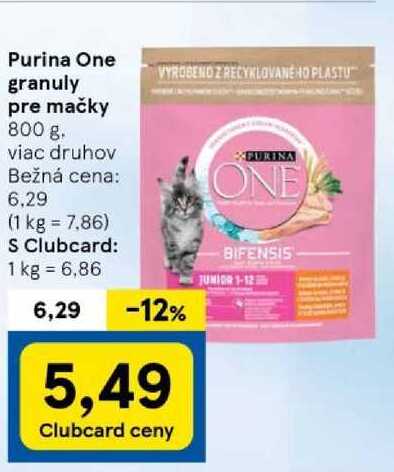 Purina One granuly pre mačky, 800 g