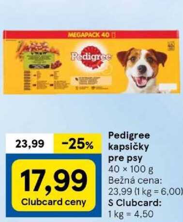 Pedigree kapsičky pre psy, 40x 100 g