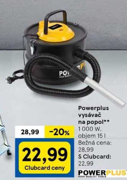 Powerplus vysávač na popol