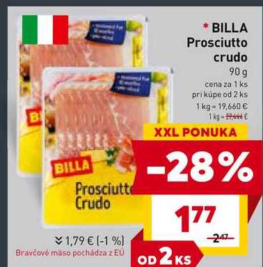 BILLA Prosciutto crudo 90 g 