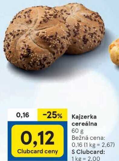 Kajzerka cereálna, 60 g 