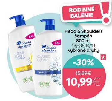 Head & Shoulders šampón 800 ml 