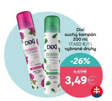 Dixi suchý šampón 200 ml 