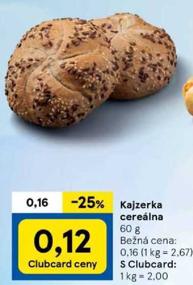 Kajzerka cereálna, 60 g