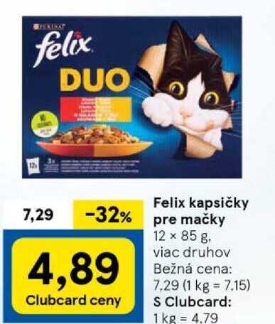 Felix kapsičky pre mačky, 12x 85 g