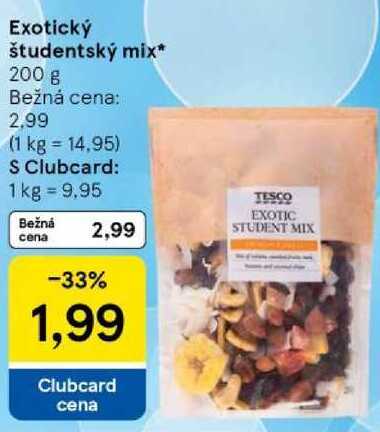 Exotický študentský mix, 200 g