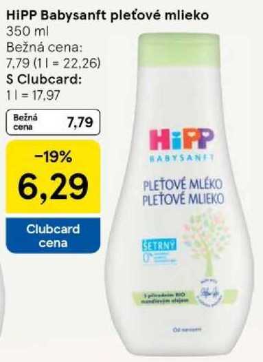 HiPP Babysanft pleťové mlieko, 350 ml 