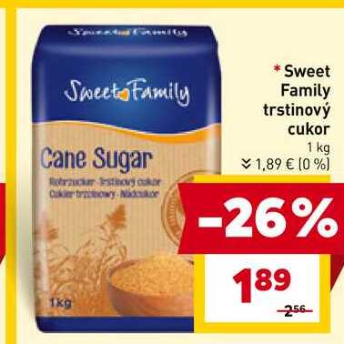Sweet Family trstinový cukor 1 kg