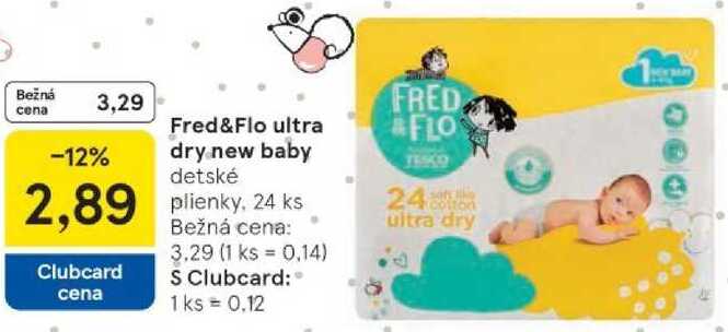 Fred&Flo ultra dry new baby, 24 ks 