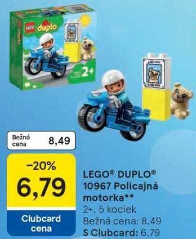 LEGO® DUPLO® 10967 Policajná motorka