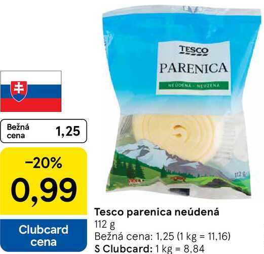 Tesco parenica neúdená, 112 g