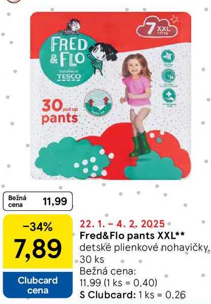 Fred&Flo pants XXL, 30 ks 