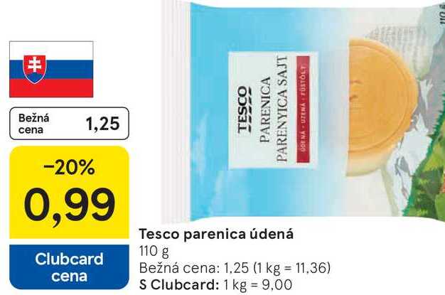 Tesco parenica údená, 110 g