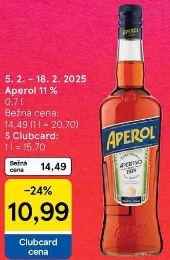 Aperol 11%, 0,7 l