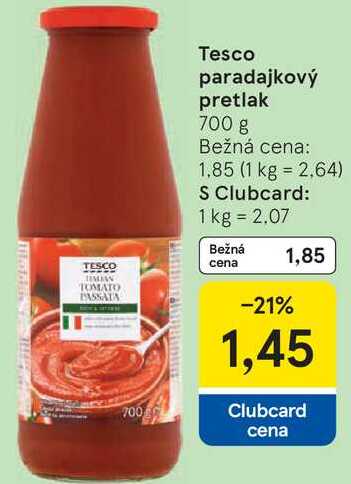 Tesco paradajkový pretlak, 700 g