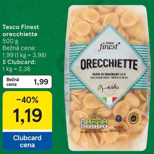 Tesco Finest orecchiette, 500 g 