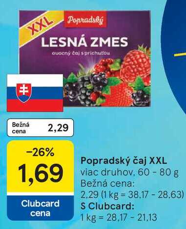 Popradský čaj XXL, 60 - 80 g