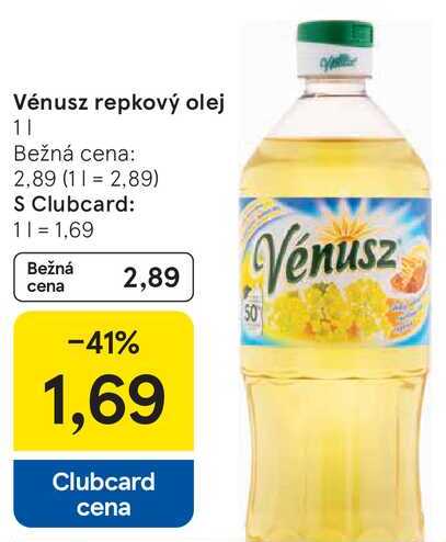 Vénusz repkový olej, 1 l