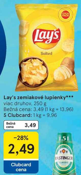 Lay's zemiakové lupienky, 250 g