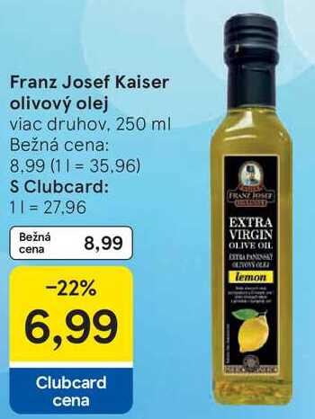 Franz Josef Kaiser olivový olej, 250 ml 