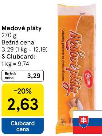 Medové pláty, 270 g