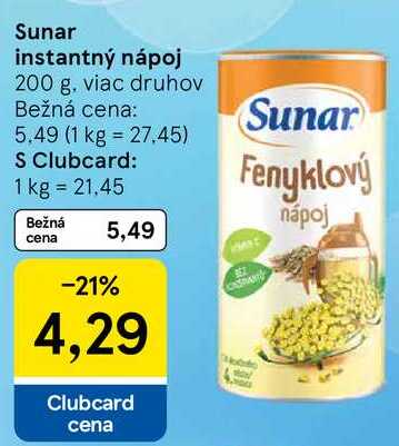 Sunar instantný nápoj, 200 g