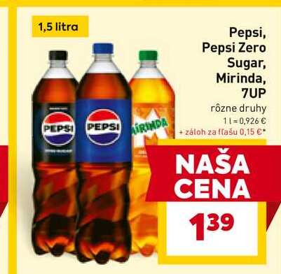 Pepsi Max 1 l v akcii
