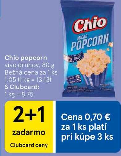 Chio popcorn, 80 g
