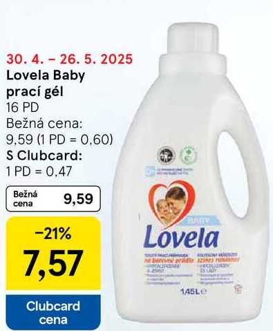 Lovela Baby prací gél, 16 PD 
