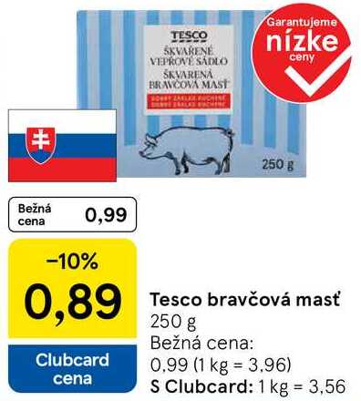 Tesco bravčová masť, 250 g