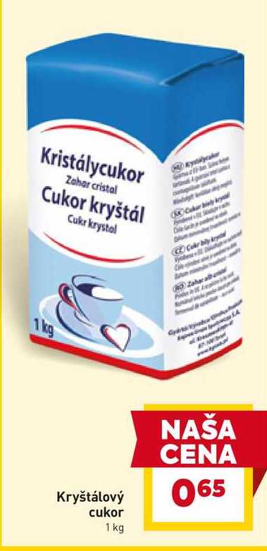 Cukr krystal 1 kg 