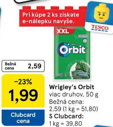 Wrigley's Orbit, 50 g 