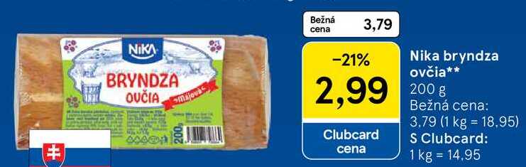Nika bryndza ovčia, 200 g 