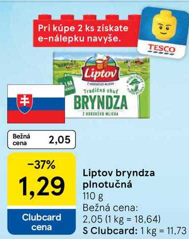 Liptov bryndza plnotučná, 110 g