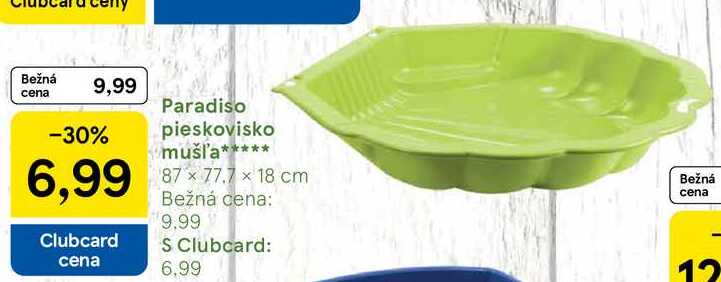 Paradiso pieskovisko mušľa