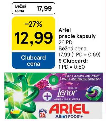 Ariel pracie kapsuly, 26 PD 